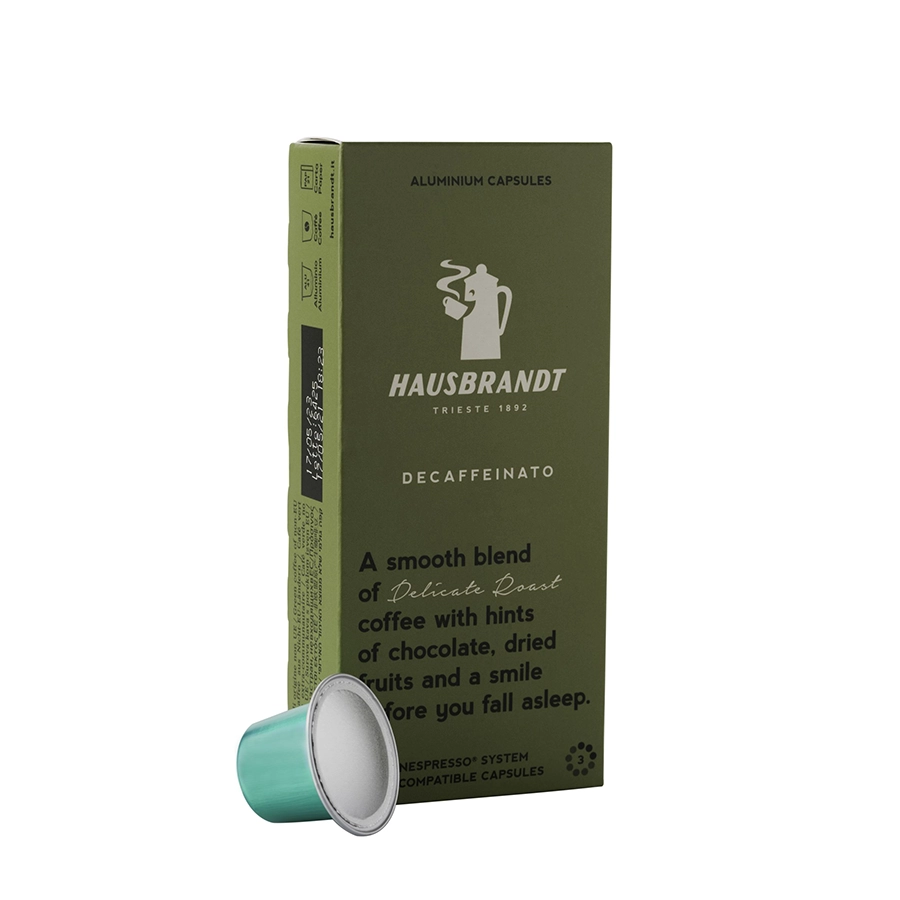 Капсули Nespresso HAUSBRANDT DECAFFEINATO  – 10 брoя