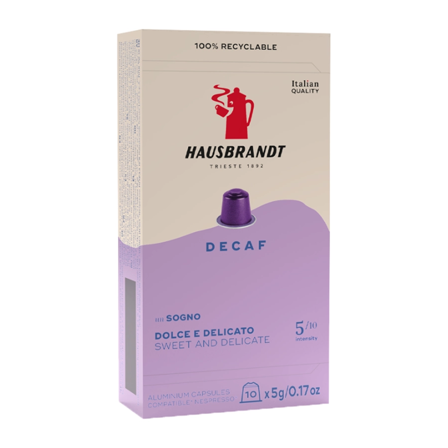 Капсули Nespresso HAUSBRANDT DECAFFEINATO – 10 брoя